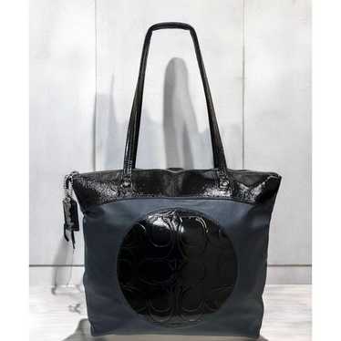 Coach F18336 Laura Signature Embossed Leather Tote