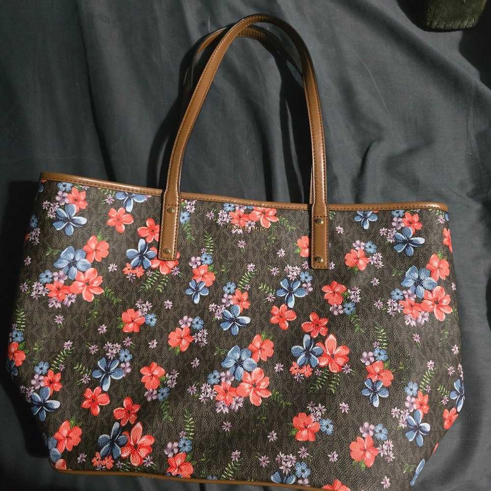 Michael Kors large floral print tote bag - image 1