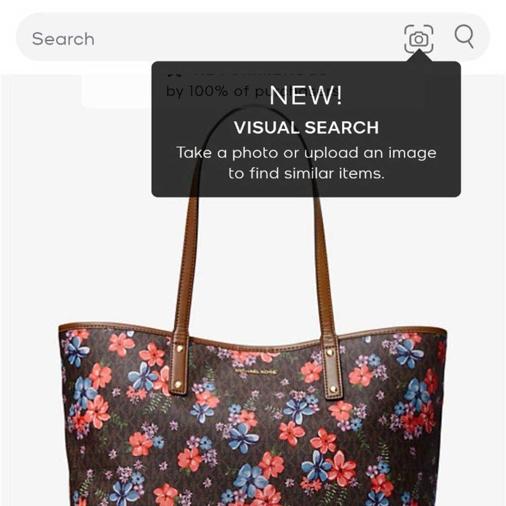 Michael Kors large floral print tote bag - image 5