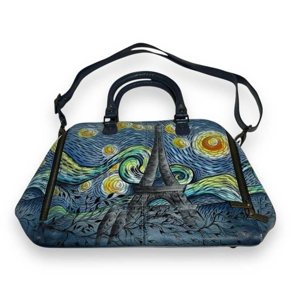 Anuschka Genuine Leather Hand Painted Paris Van G… - image 1