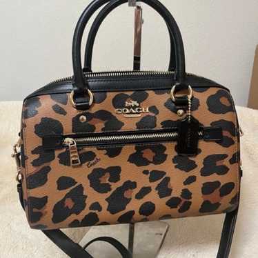 Coach Rowan Leopard Print Crossbody