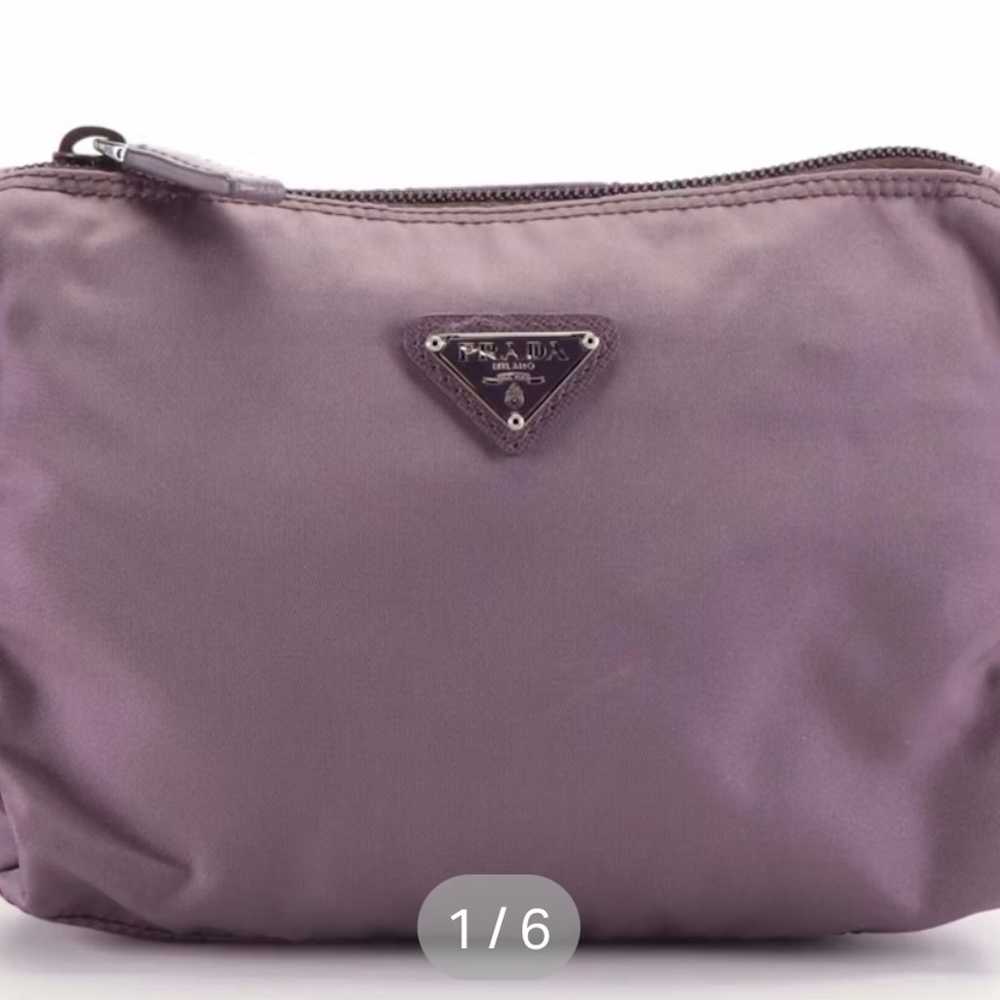 Authentic Prada Cosmetics Vanity Pouch in Purple … - image 1