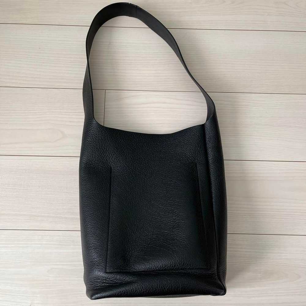 Aeta Shoulder Bag Black Cow Leather PG01 - image 2