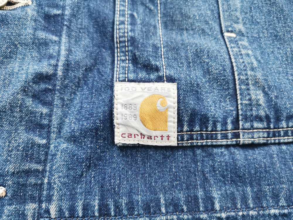 Carhartt Vintage 90s Carhatt Denim Jeans Jacket S… - image 4