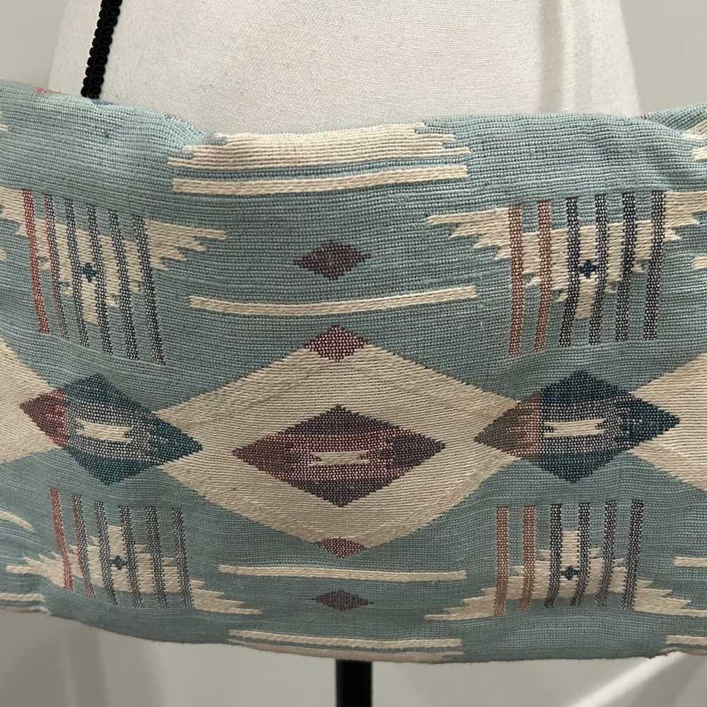 Vintage Handwoven Southwestern Messenger Bag - image 4