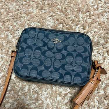 COACH Coach Bag Denim Signature Logo C8666