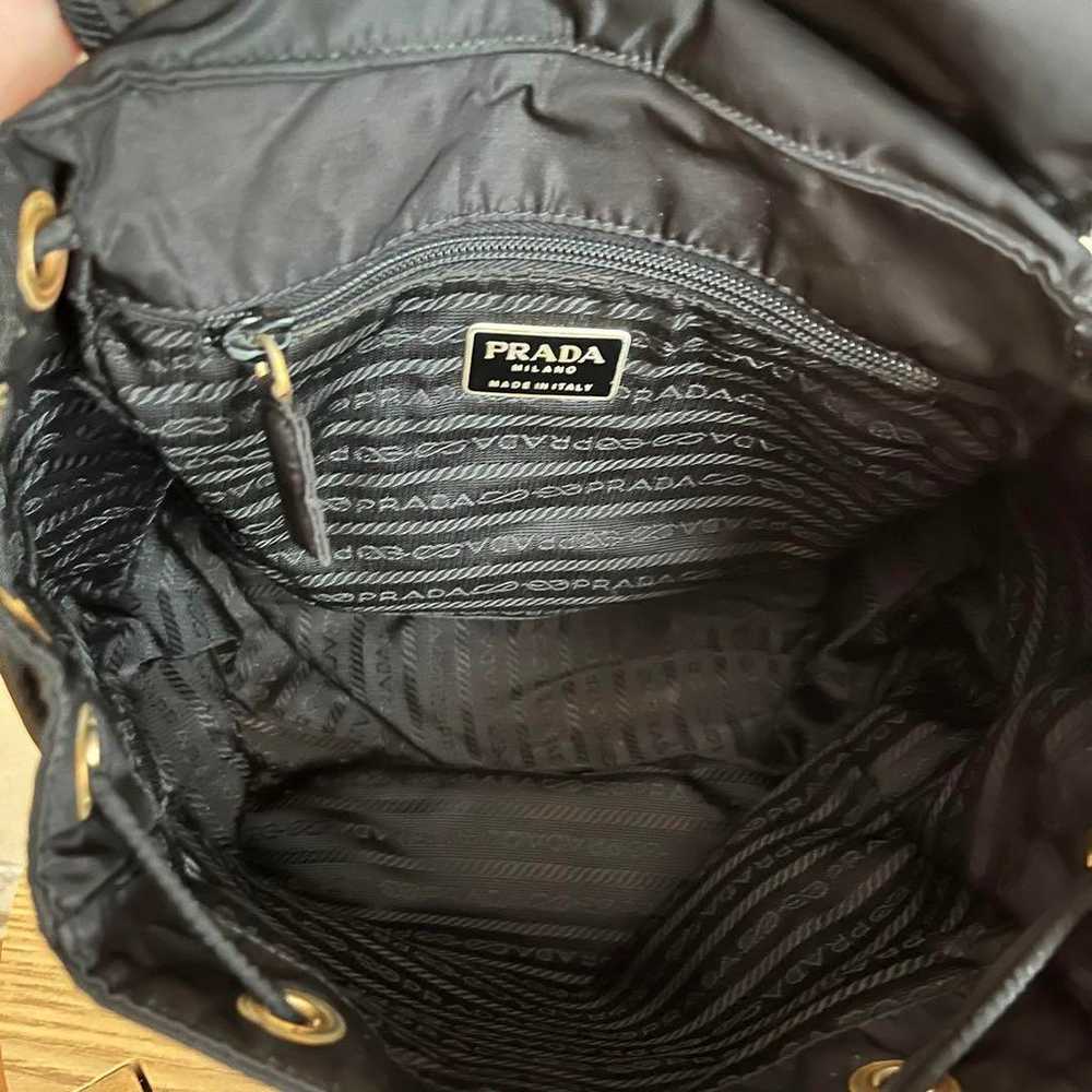 [PRADA] Logo Embroidered Mini Backpack - image 12