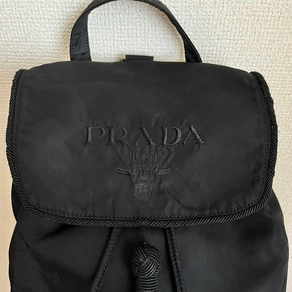 [PRADA] Logo Embroidered Mini Backpack - image 3