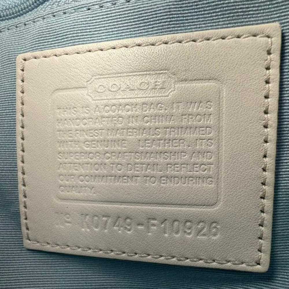 Coach Soho Y2K Blue/White Jacquard&Leather Bag - image 7