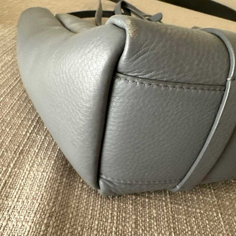 BALENCIAGA Gray Leather Shoulder Bag - image 3