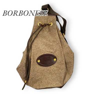 BORBONESE One Shoulder Bag Backpack Shoulder Bag