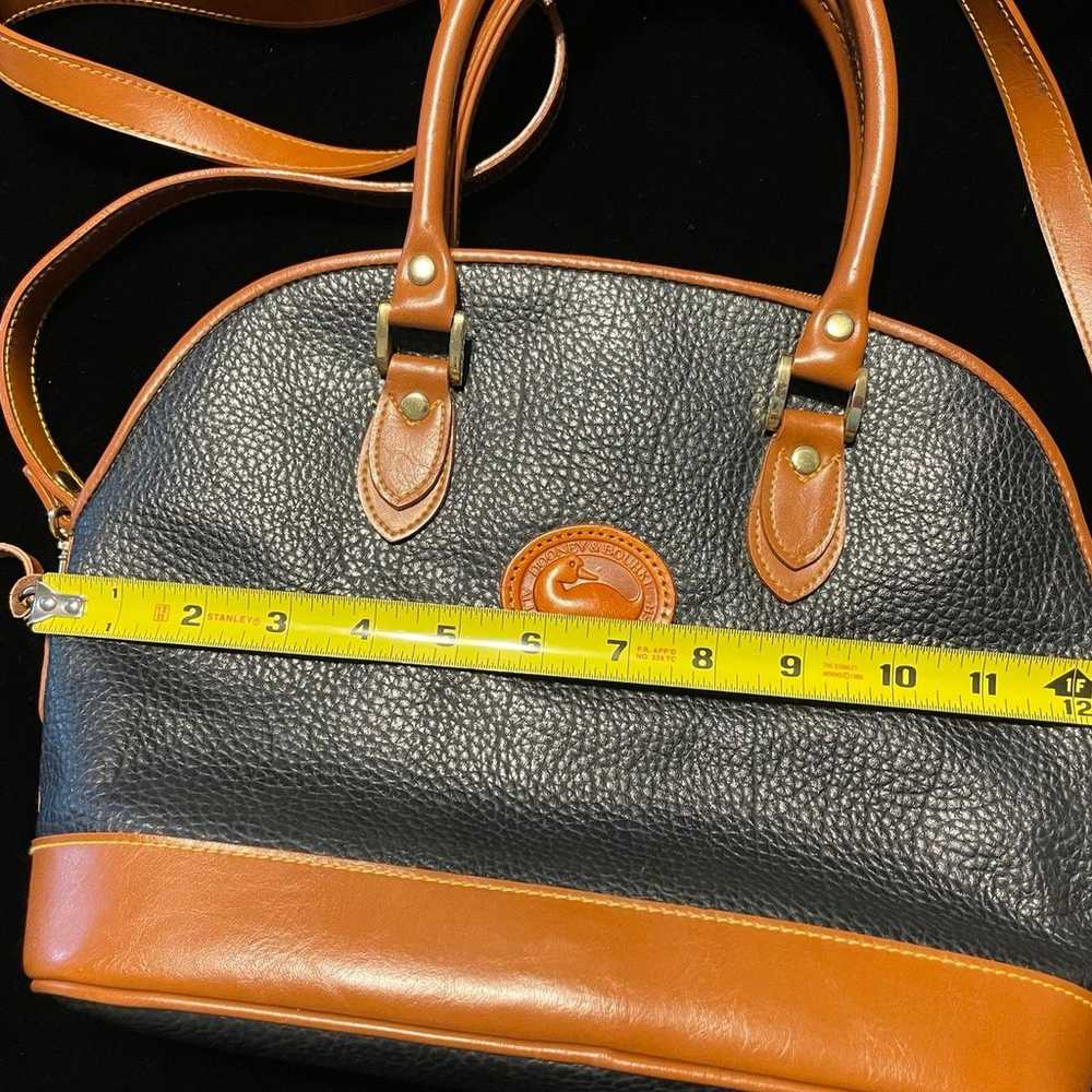 Dooney & Bourke Black Pebbled Leather All Weather… - image 9