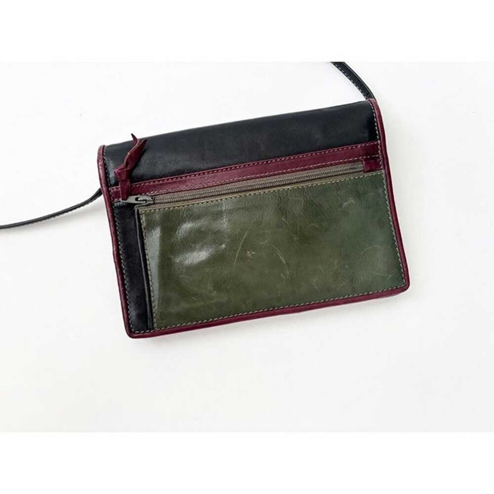 Retro Genuine Genuine Leather Tri-Color Crossbody… - image 5