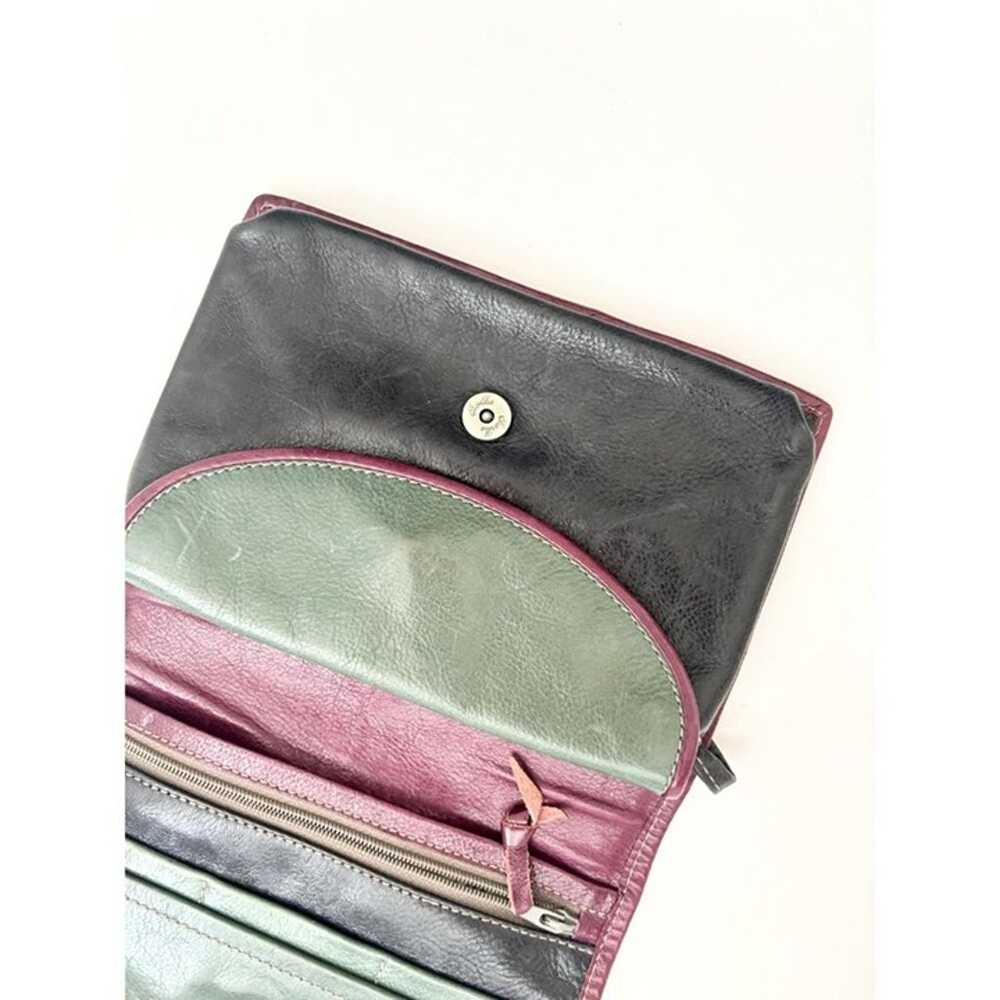 Retro Genuine Genuine Leather Tri-Color Crossbody… - image 7