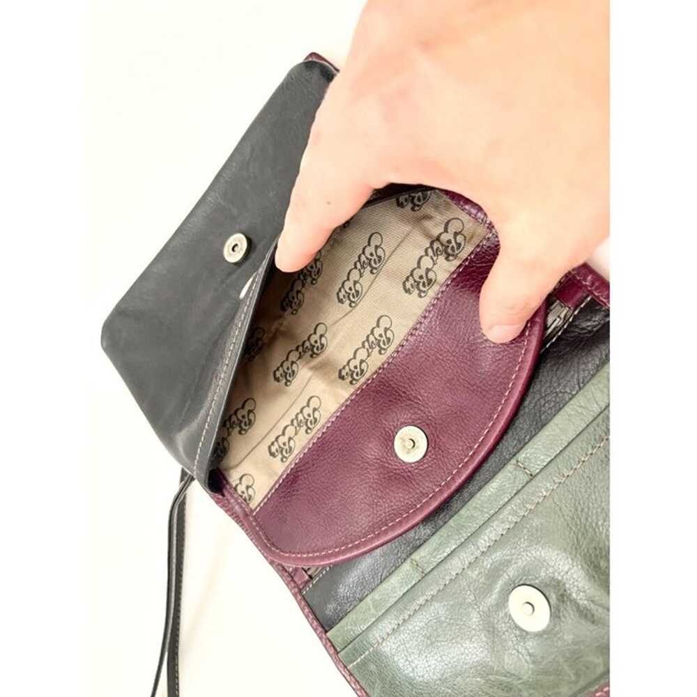 Retro Genuine Genuine Leather Tri-Color Crossbody… - image 9