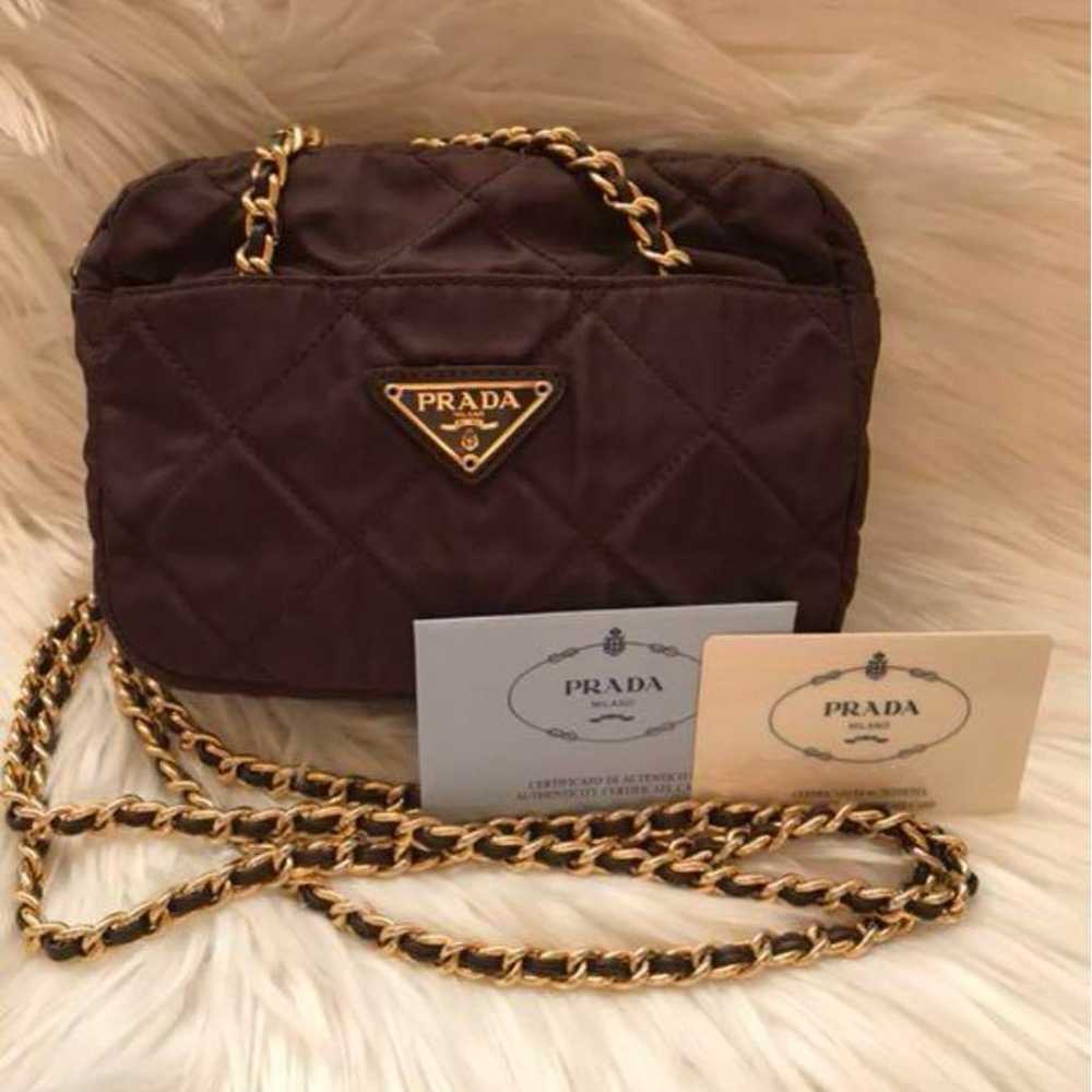 Prada Chain Mini Bag Brown - image 1