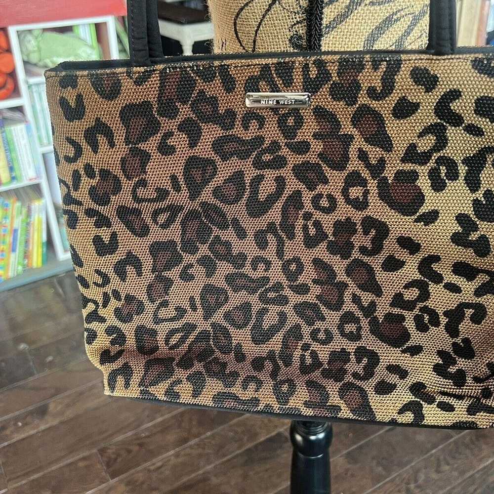 Nine West Vintage Leopard Shoulder Bag EUC Clean! - image 2