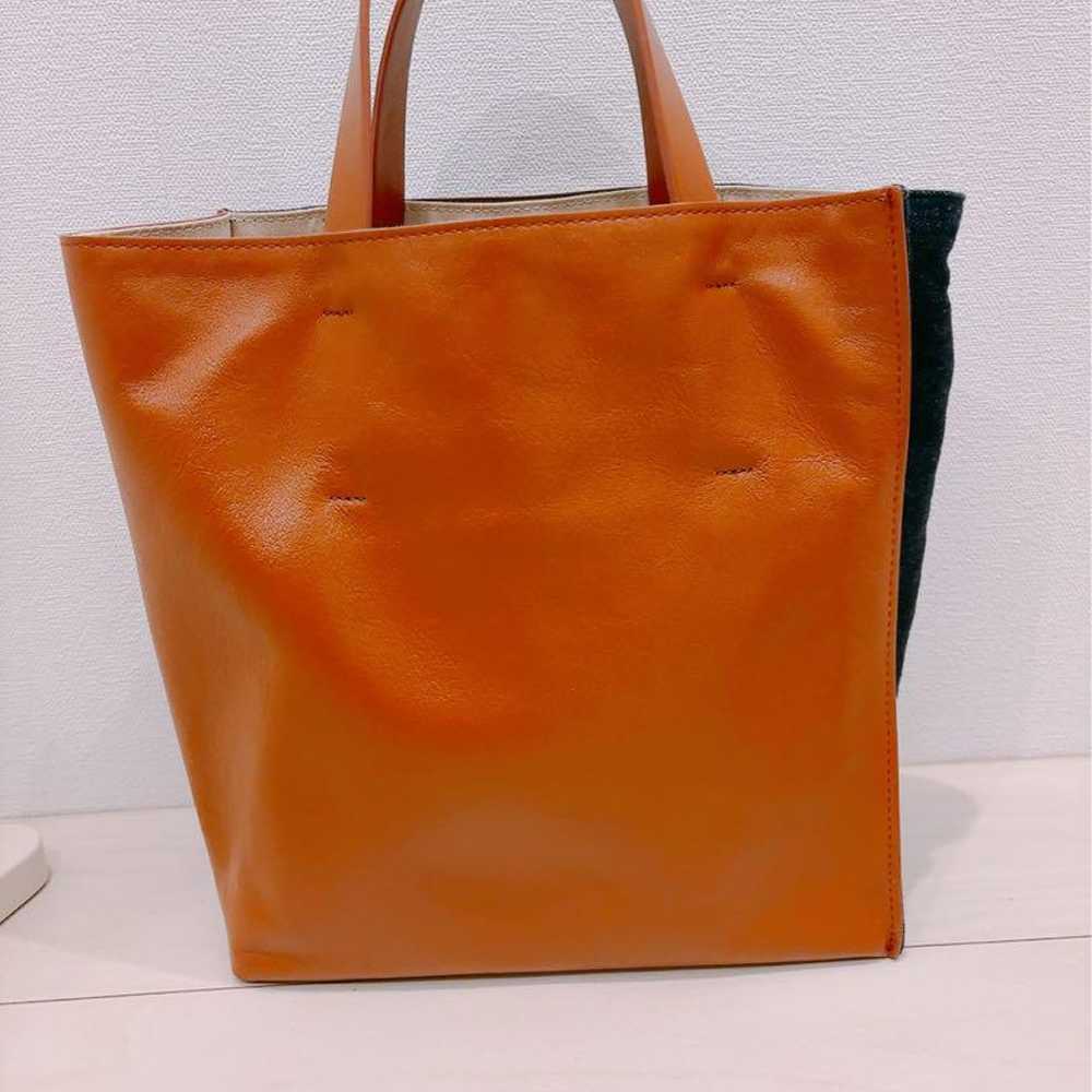 Marni Denim Leather Tote Bag - image 2