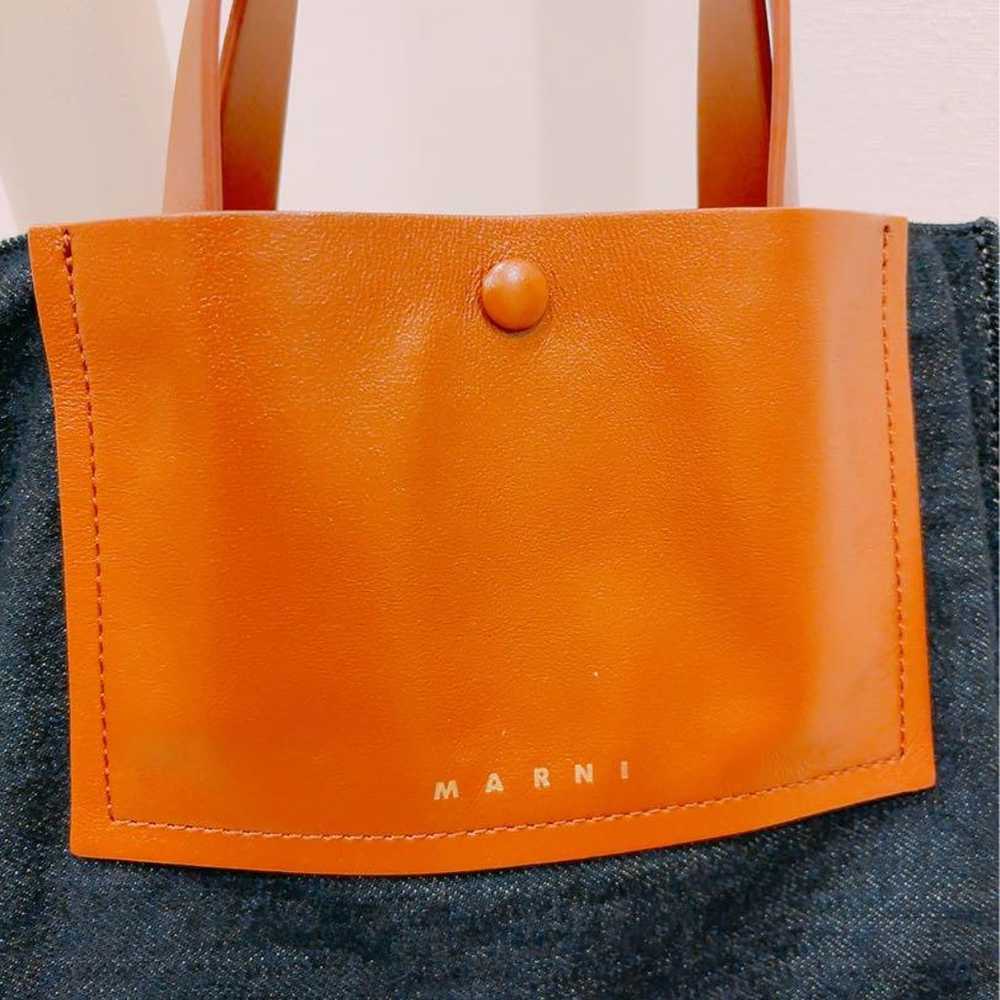 Marni Denim Leather Tote Bag - image 6