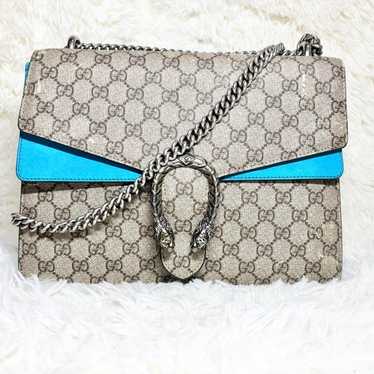 GUCCI Dionysus Chain Shoulder Bag GG Pattern Ligh… - image 1