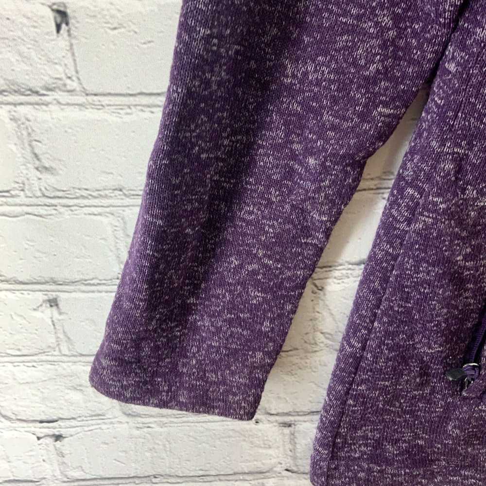 Vintage Purple Heathered Zip Up Drawstring Sweats… - image 6