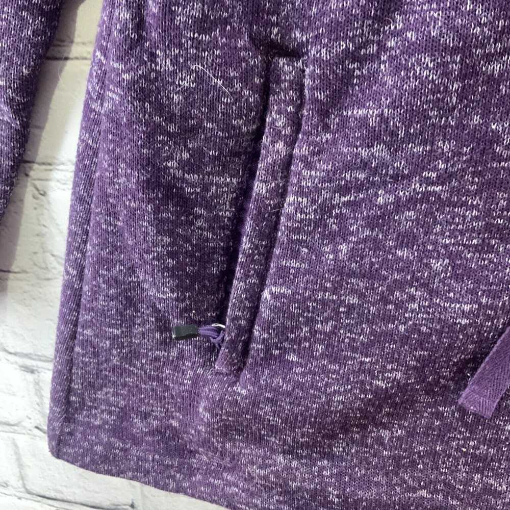 Vintage Purple Heathered Zip Up Drawstring Sweats… - image 7