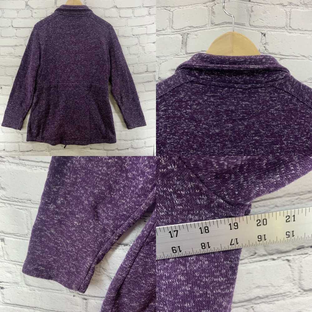 Vintage Purple Heathered Zip Up Drawstring Sweats… - image 8