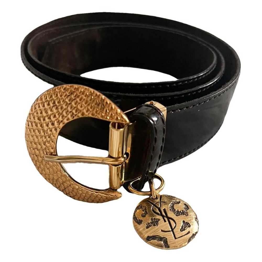 Yves Saint Laurent Patent leather belt - image 1