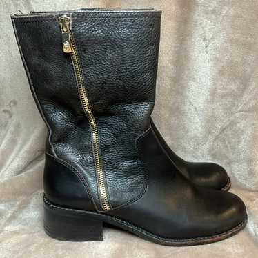 Nice Vince Camuto VO-WEX2 Dark Brown Zipper Leathe