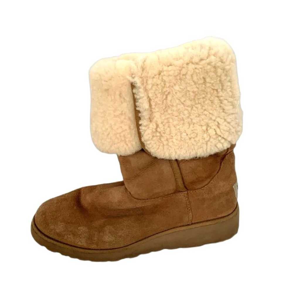 UGG Classic Chestnut Suede Shearling Slim Kristen… - image 8