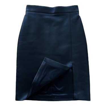 Celine Leather mid-length skirt