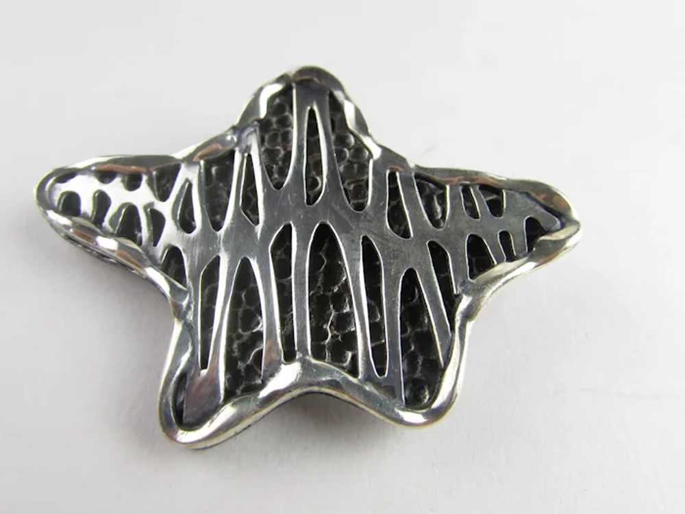 Coro Sterling Modernist Pin - image 10