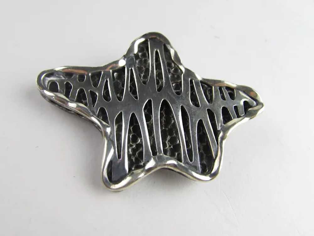 Coro Sterling Modernist Pin - image 12