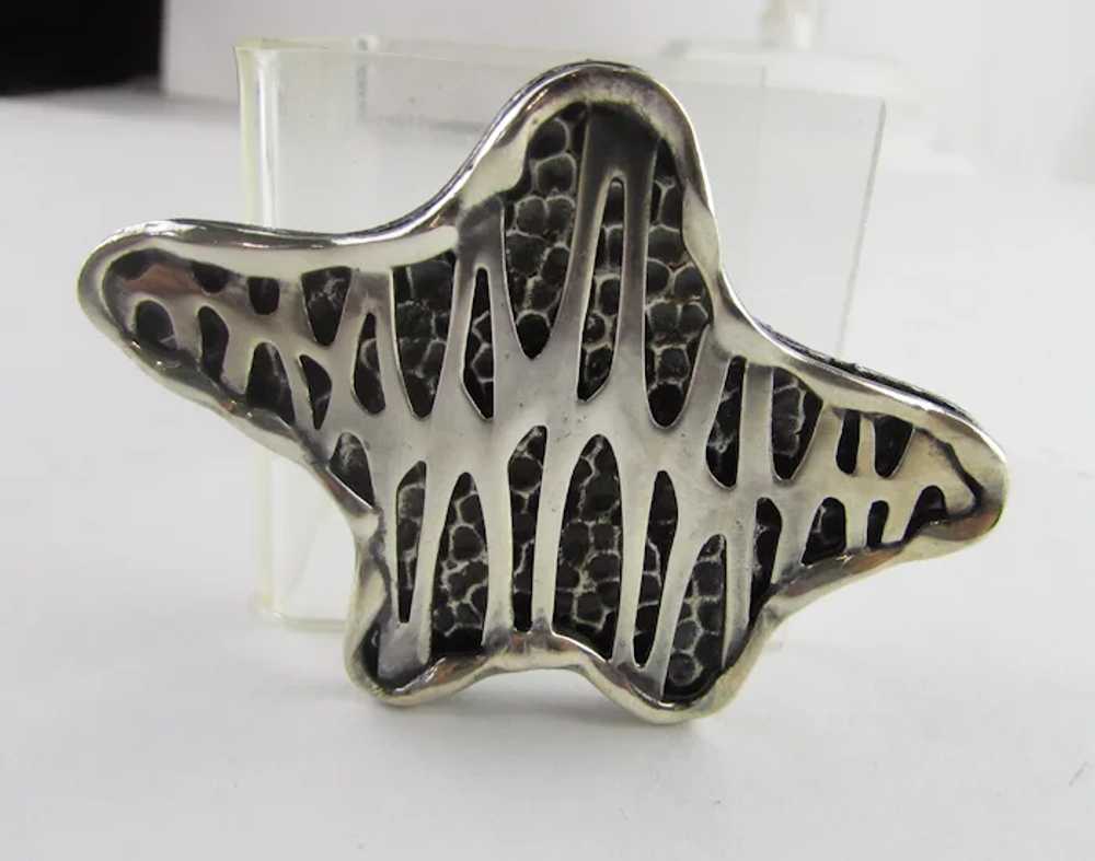 Coro Sterling Modernist Pin - image 2