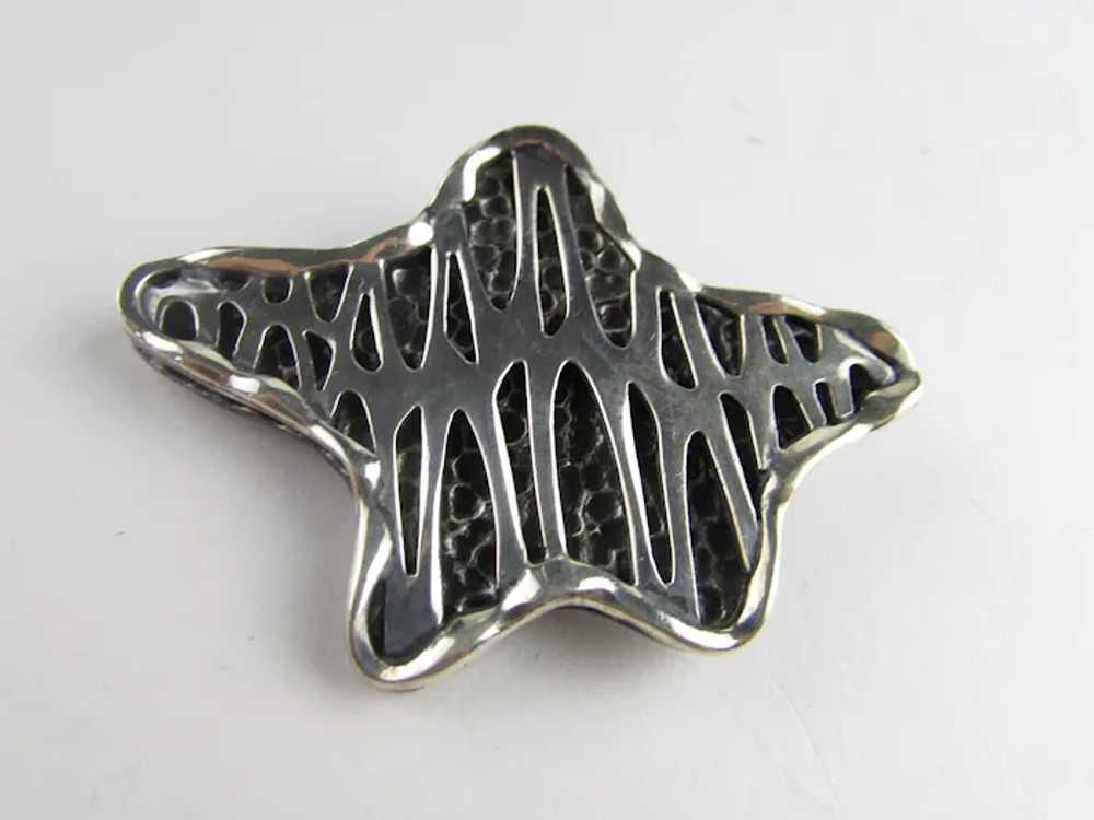 Coro Sterling Modernist Pin - image 4