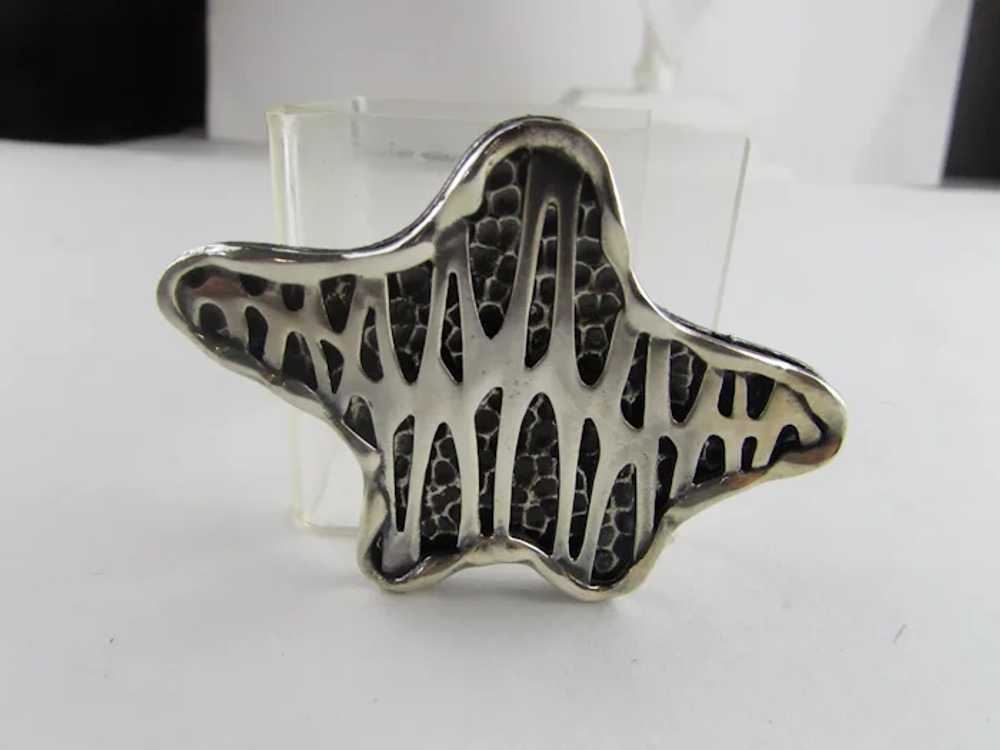 Coro Sterling Modernist Pin - image 6