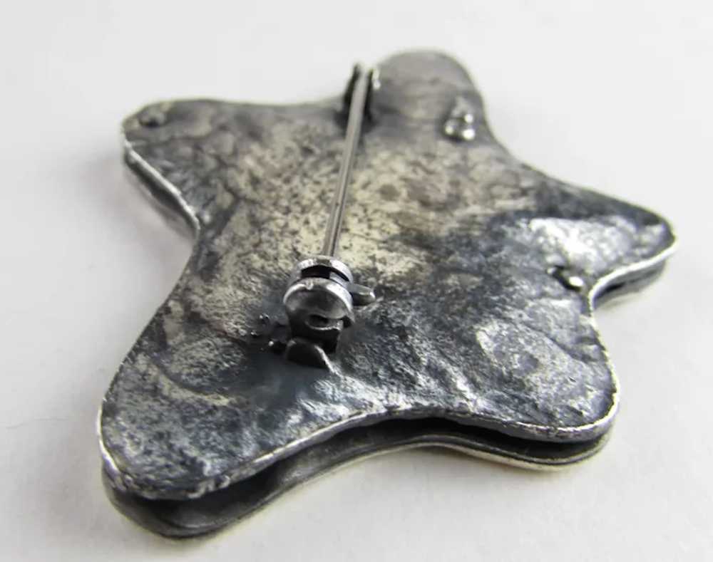 Coro Sterling Modernist Pin - image 7