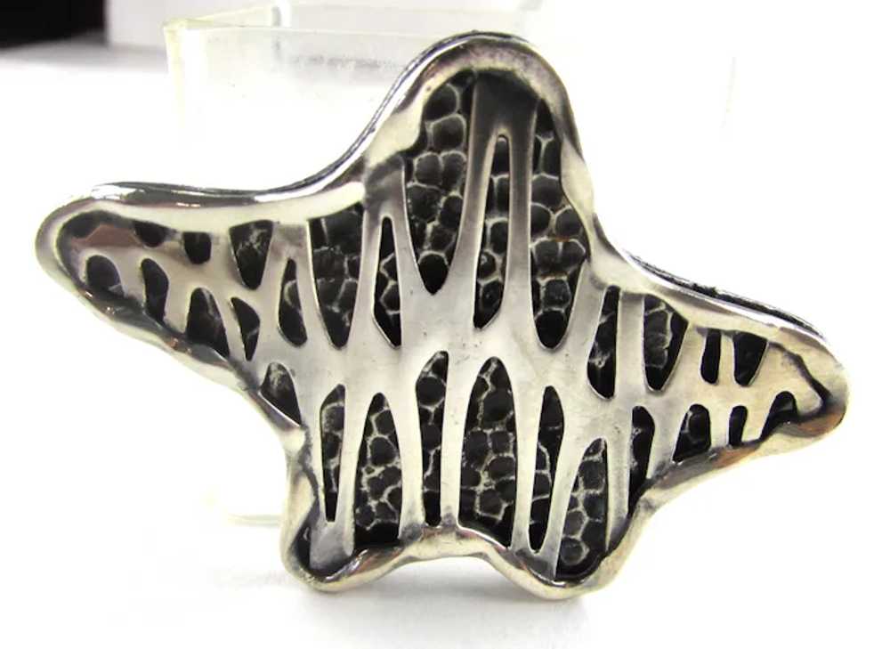 Coro Sterling Modernist Pin - image 8