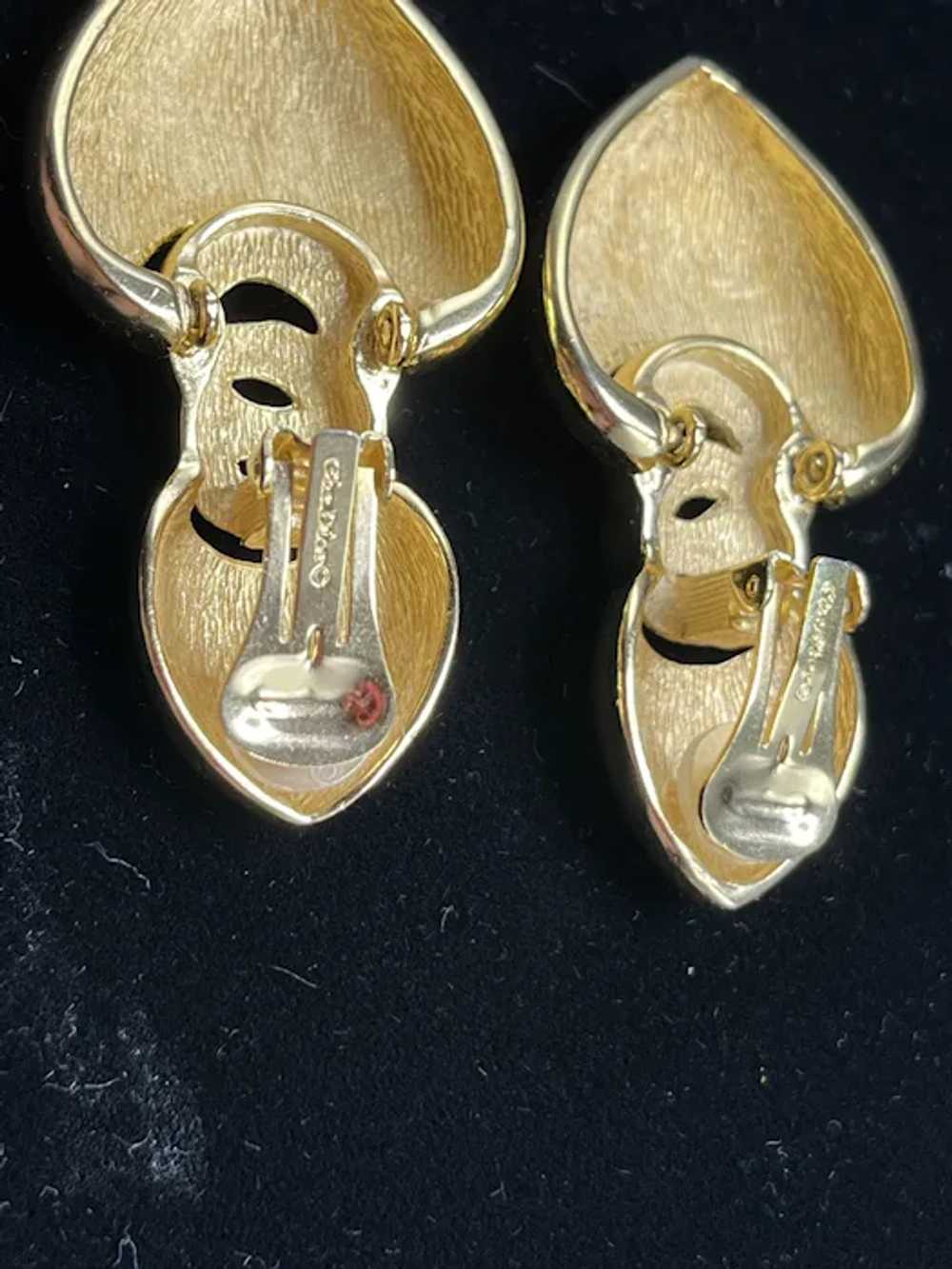 Christian Dior Double Heart Earrings - image 4