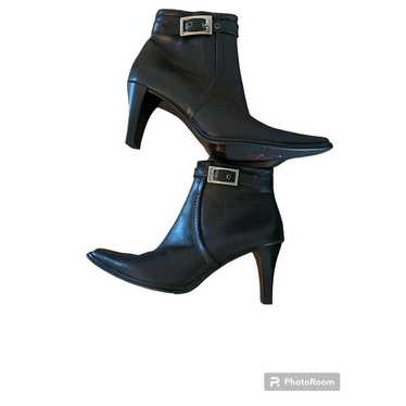 NEW Lavorazione Artigiana BUCKLE HEEL ANKLE Boots 