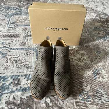 Lucky Brand perforated boots 9.5