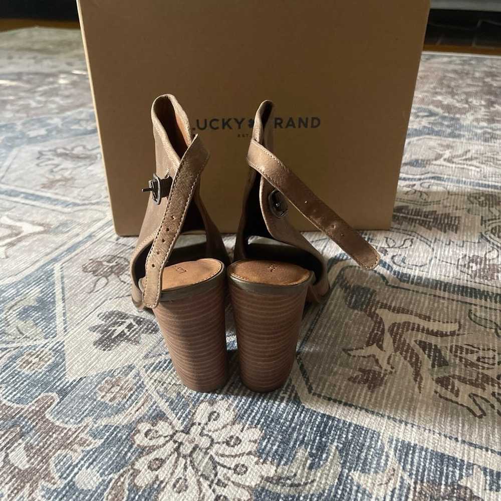 Lucky Brand peep toe boots 9.5 - image 3