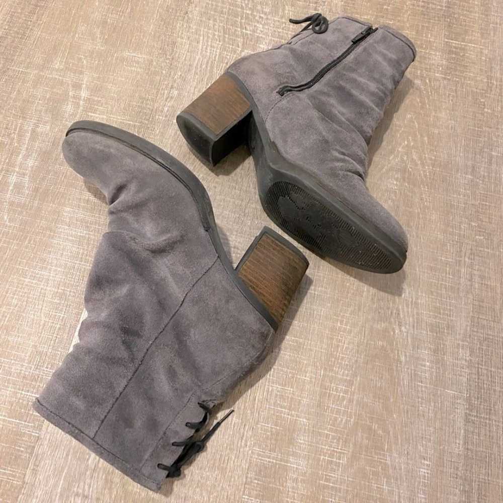 BOS & CO | Barlow Suede Leather Boots - Gray - 41 - image 5