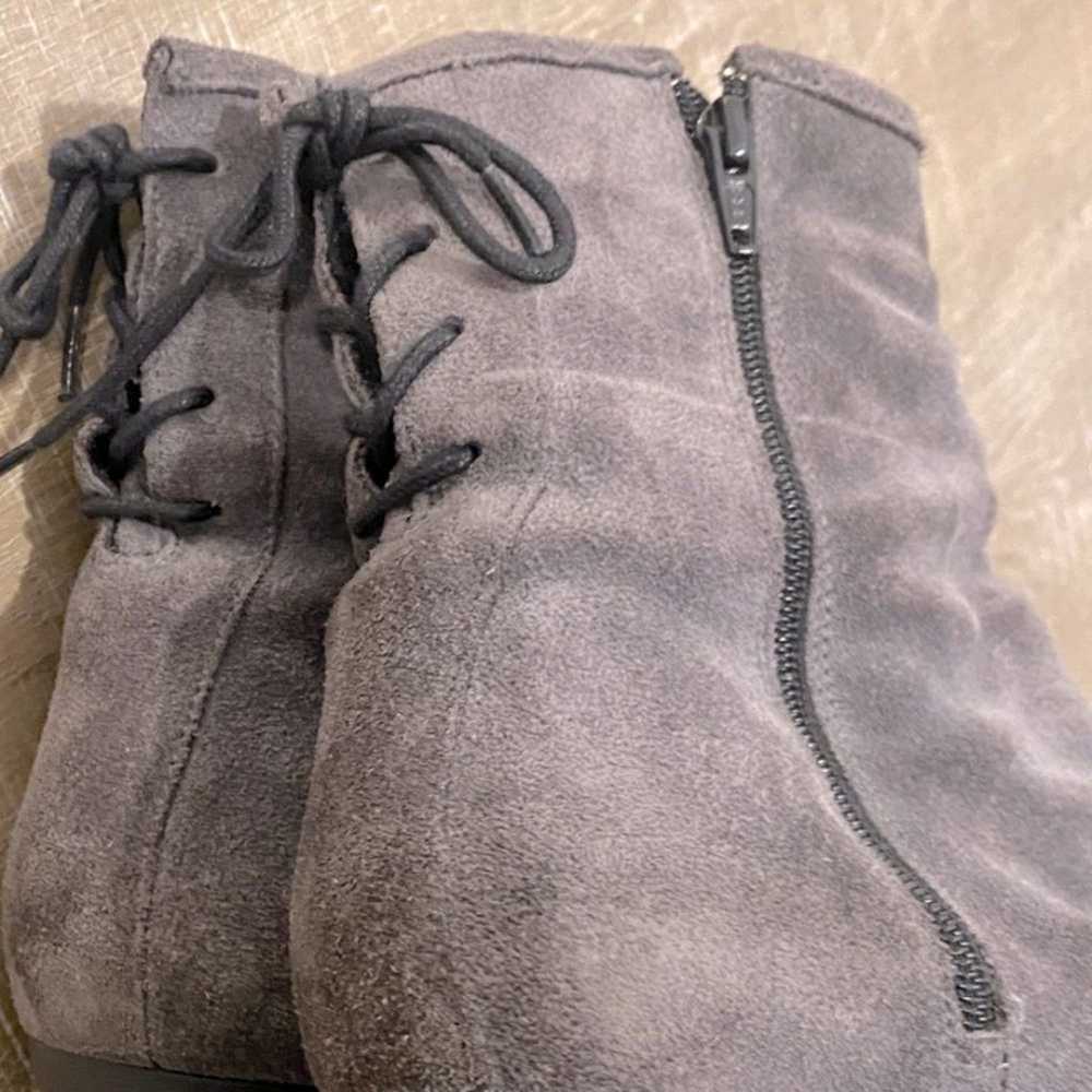 BOS & CO | Barlow Suede Leather Boots - Gray - 41 - image 9