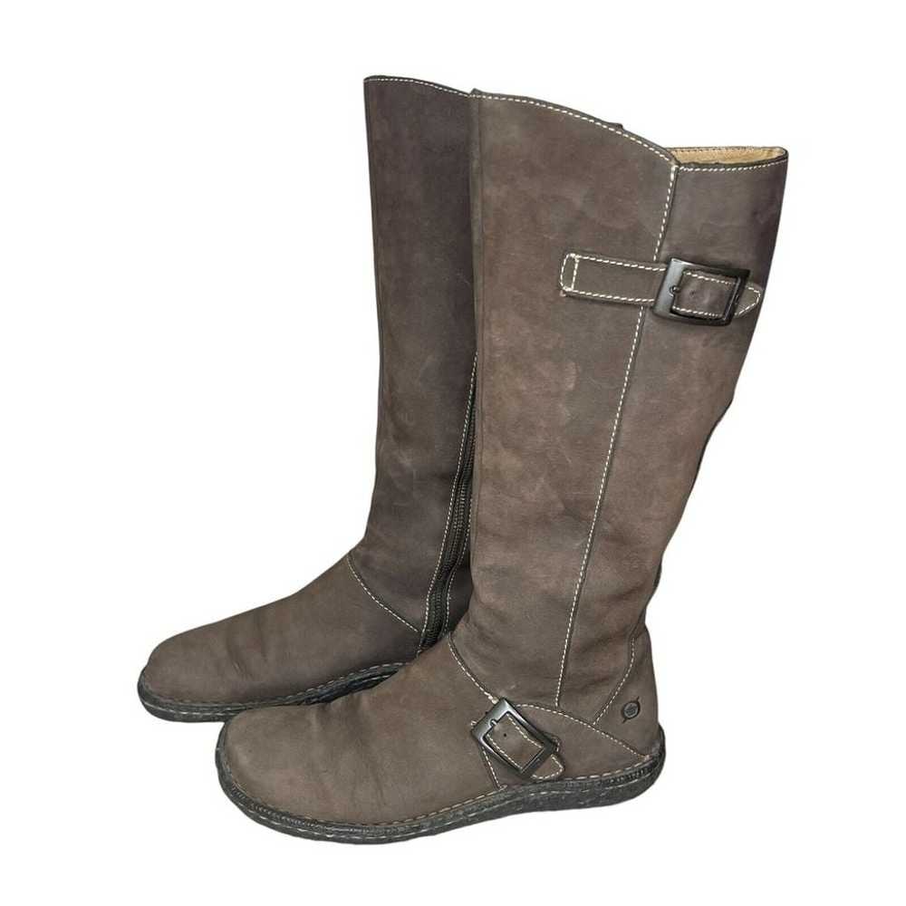 Born Tall Leather Riding Boots Womens 8 Y2K  Eque… - image 3