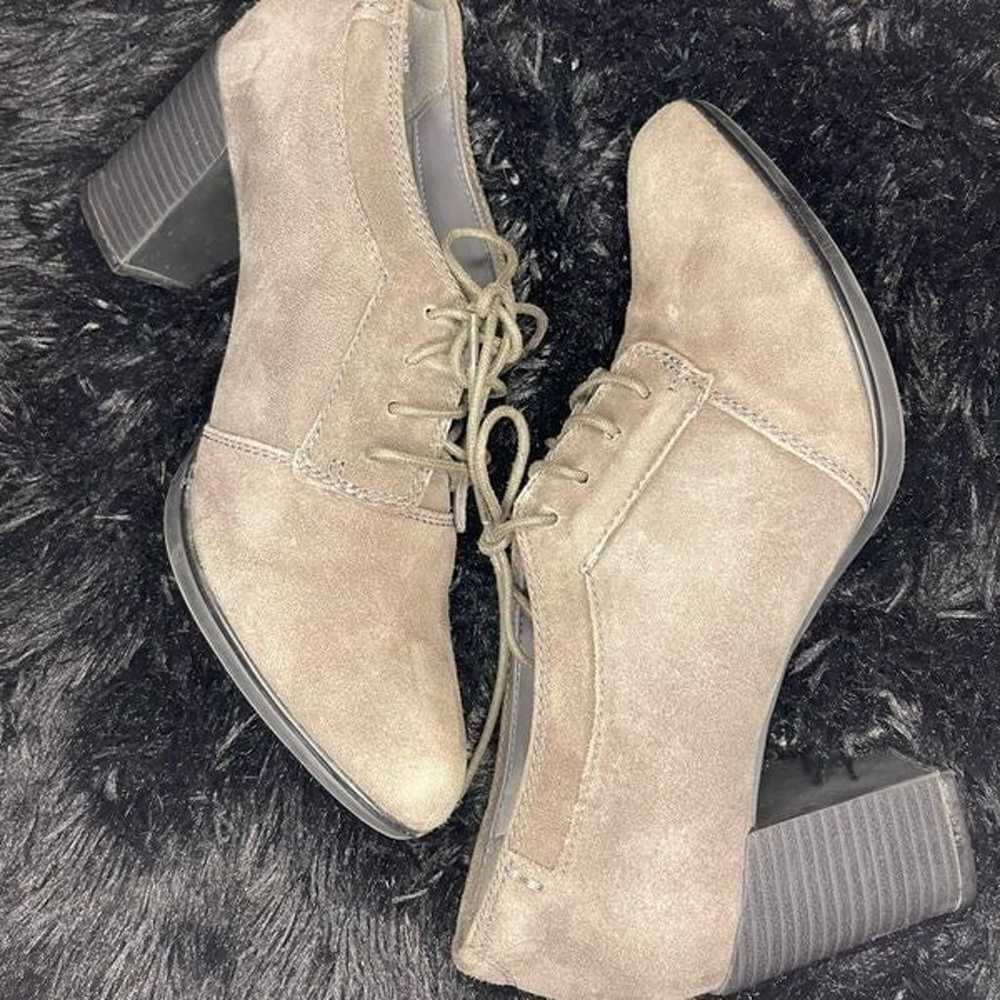 Clarks Gray Suede Lace Booties - image 8