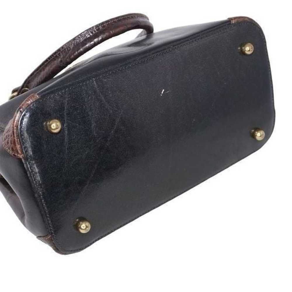 Brahmin Vintage Black and Brown Vintage Handbag - image 11