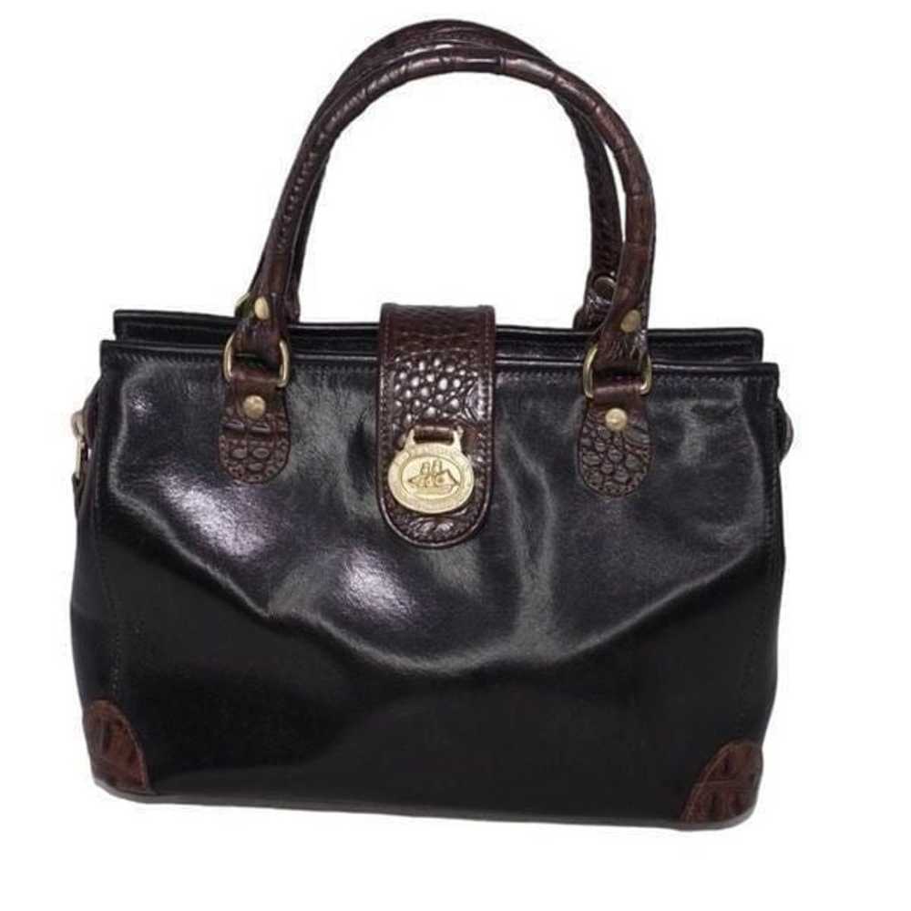 Brahmin Vintage Black and Brown Vintage Handbag - image 2