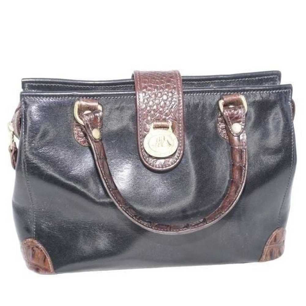 Brahmin Vintage Black and Brown Vintage Handbag - image 5