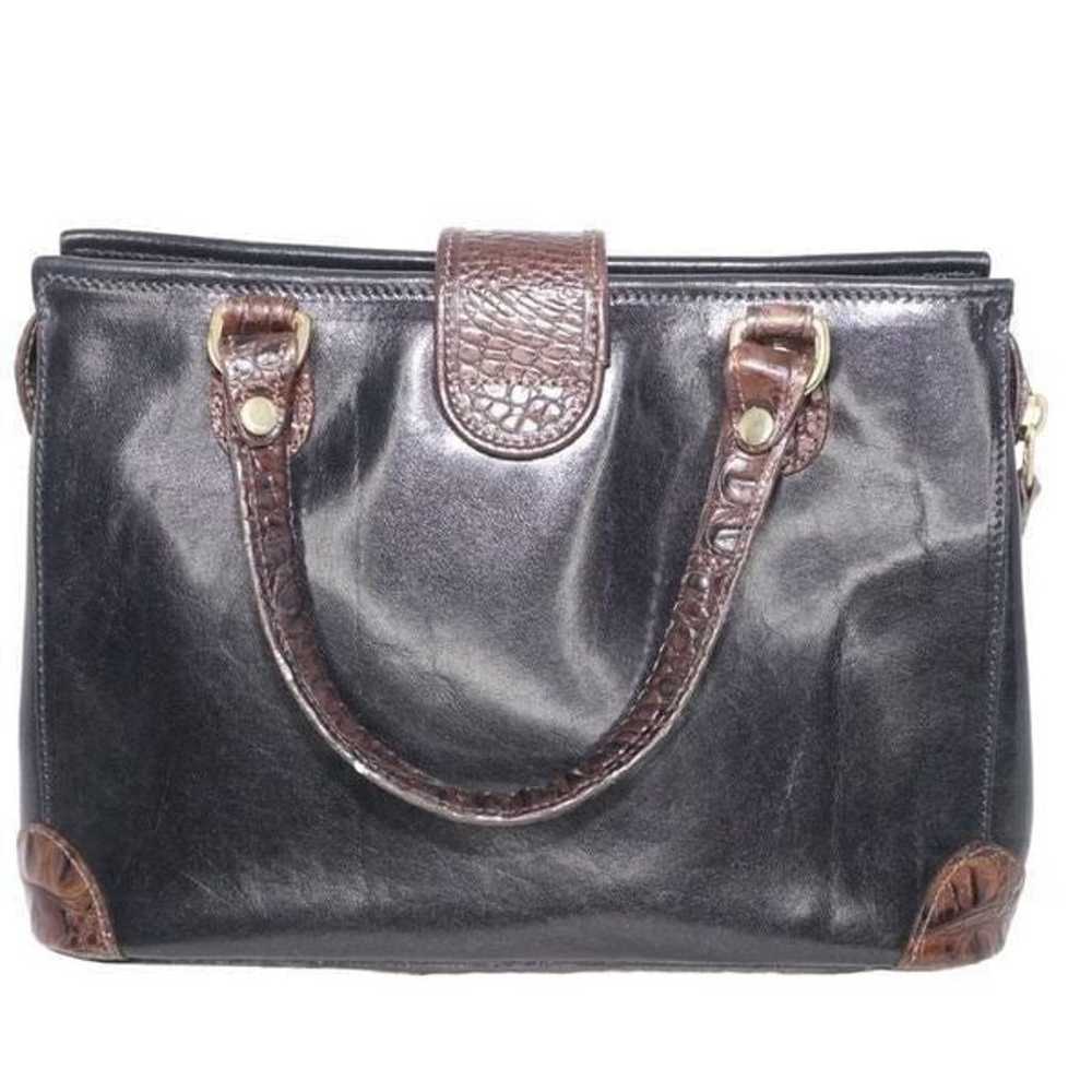 Brahmin Vintage Black and Brown Vintage Handbag - image 7